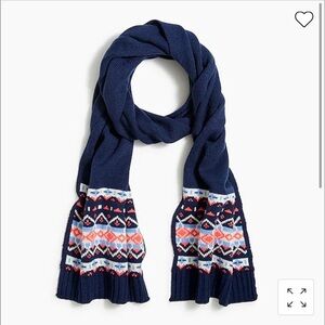 J crew Alpine Fair Isle‎ navy blue scarf
Item BC348